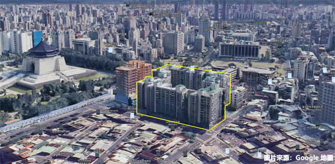 台北市中正区新隆社区都更案持续推动，各方势力竞相角逐 。（监察院提供／杨亚璇台北传真）