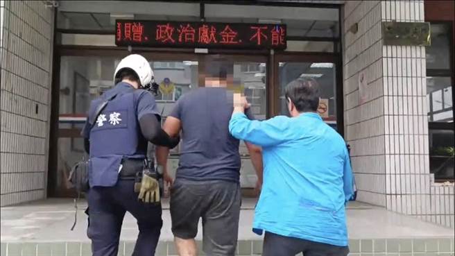 同行友人梁姓男子落网。（高市凤山分局提供／杨舒婷高雄传真）