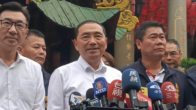 侯友宜強調，自己將中華民國台澎金馬的人民擺在第一個位置，政治理念很重要。（陳淑娥攝）