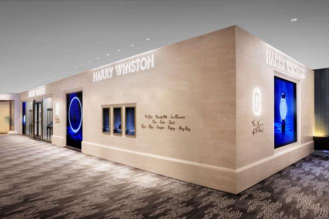 海瑞溫斯頓晶華專門店重新開幕，設計風格明亮溫馨，與紐約旗艦店同步。（Harry Winston提供）