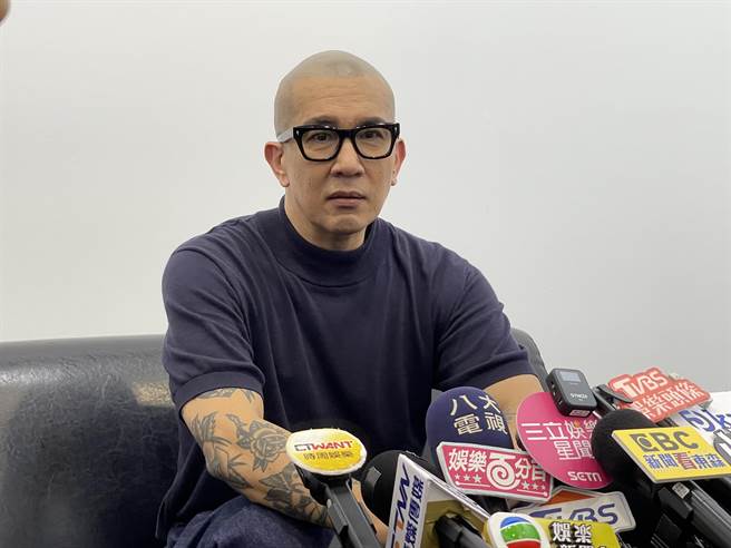 具俊晔今出席台北国际艺术展览会。（池宗玲摄）