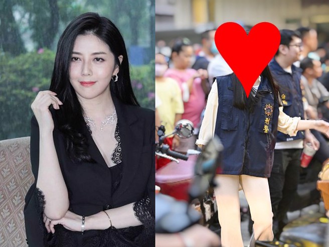 女警照片被拍摄PO网，网友说长得很像韩瑜。（中时资料照、翻摄脸书阵头舞姬）