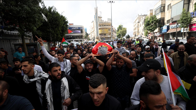 约旦河西岸也发生抗争与衝突，造成7名巴勒斯坦人丧命。(图/AP)