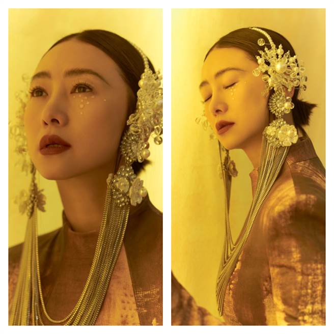 翁虹拍攝時尚大片。（翁虹提供） 