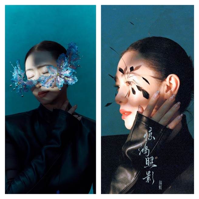 翁虹拍攝時尚大片。（翁虹提供） 