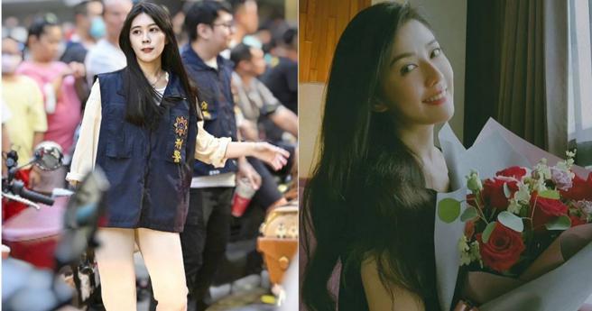 女刑警（左）、女星韩瑜（右）。（图／翻摄自「阵头舞姬」脸书、韩瑜IG）