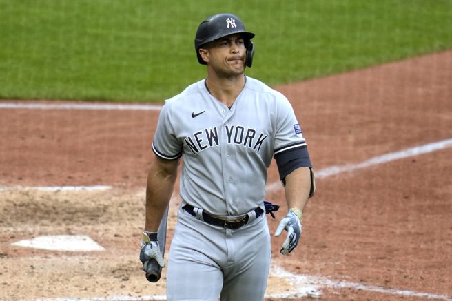 史坦頓加盟洋基後，打擊能力逐漸下滑。（美聯社資料照）