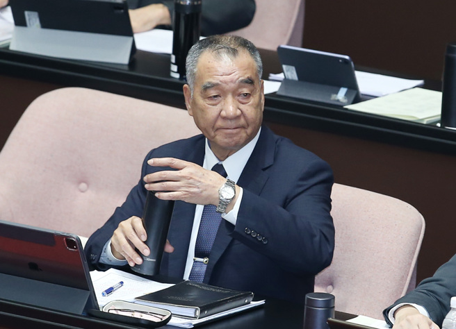 國防部長邱國正20日赴立法院備詢。（姚志平攝） 