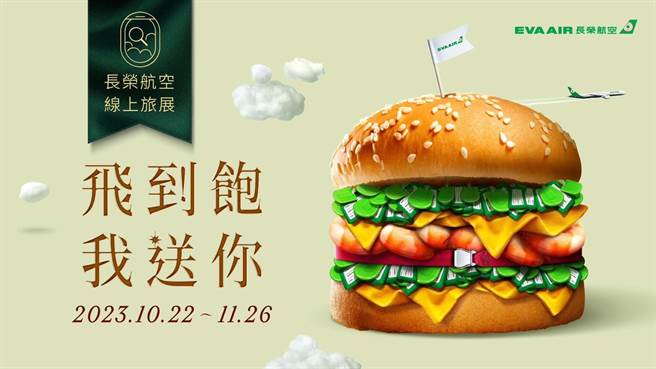 长荣航空10月22日凌晨0时起至11月26日晚间24时止，于官网推出「2023长荣航空线上旅展」，祭出机票价格最低72折起，也推出机票「飞到饱」抽奖活动。（长荣航空提供／陈佑诚台北传真）