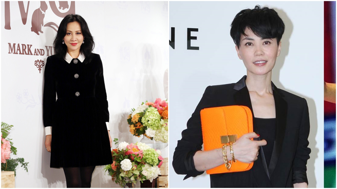 刘嘉玲（左）揭王菲打牌趣事。（图/中时资料照）