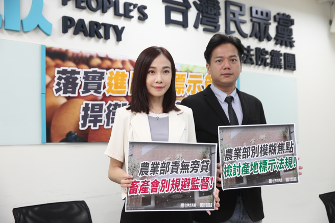 农业部近日向立法院提交进口蛋加工液蛋的流向资料，其中标示不实占总量41.3%。民眾党立委邱臣远（右）与发言人杨宝桢（左）20日召开记者会，呼吁农业部检讨现行法规缺漏，鸡蛋供需与价格应是公开资讯，并经详细精算，以利未来调控总量。（张铠乙摄）