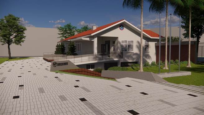 黑蝙蝠中队文物陈列馆长年未整修，市府争取文化部经费展开优化升级工程。图为完工模拟图。（新竹市政府提供／王惠慧新竹传真）