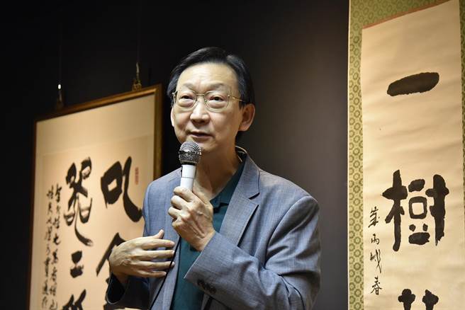 帝图艺术拍卖公司董事长刘熙海致词。（华梵大学提供）