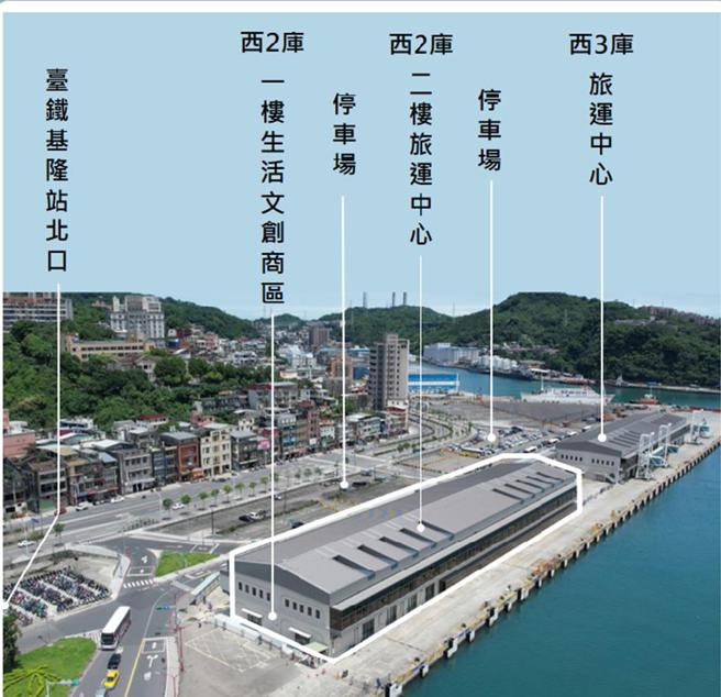 基隆港西二码头仓库将于11月招商。图／港务公司提供