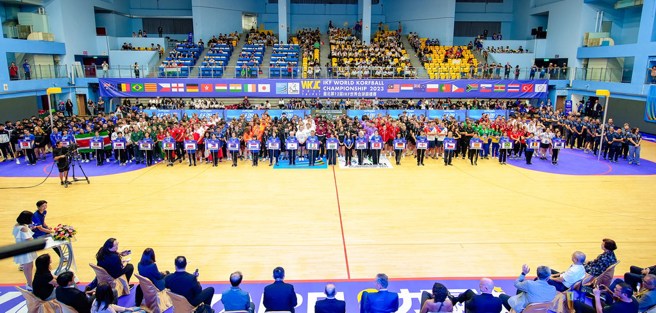 24支参赛球队全数排开。(中华民国合球协会提供)