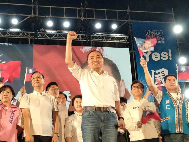 國民黨總統參選人侯友宜今天指出，美方不支持台獨，請問務實的台獨工作者賴清德未來如何避戰？如何不引戰？（潘虹恩攝）