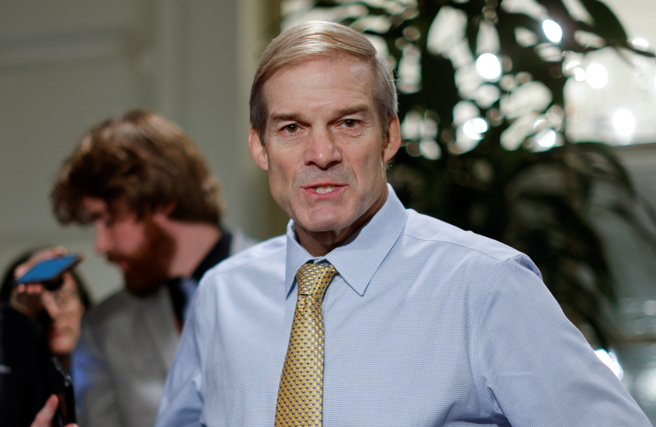 前美国总统川普盟友、共和党眾议员乔登（Jim Jordan）依然没法凝聚共和党内共识登上议长。(图/ 路透社)