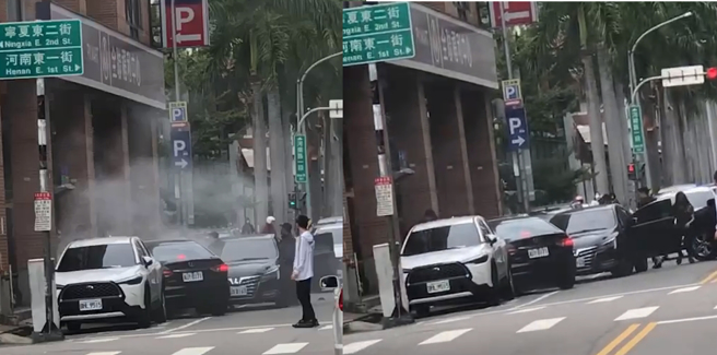 台中警开枪破获行动军火库，查获20把长短枪、手榴弹。（翻摄画面）