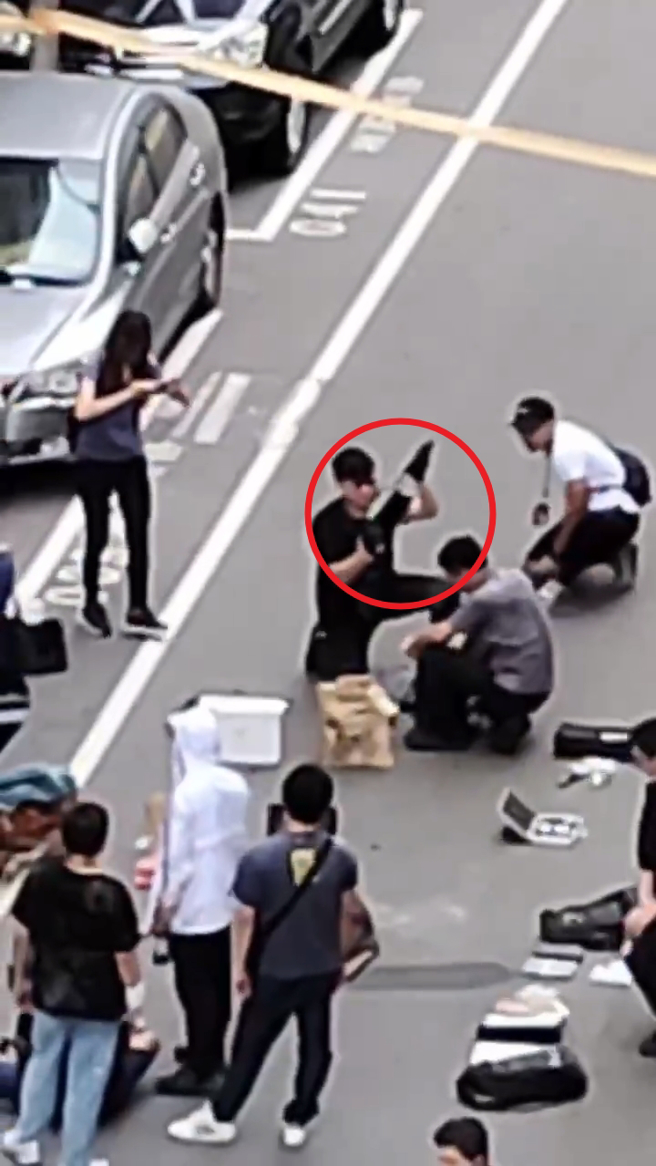 台中警方查扣9把长短枪。（翻摄「社会事新闻影音」）