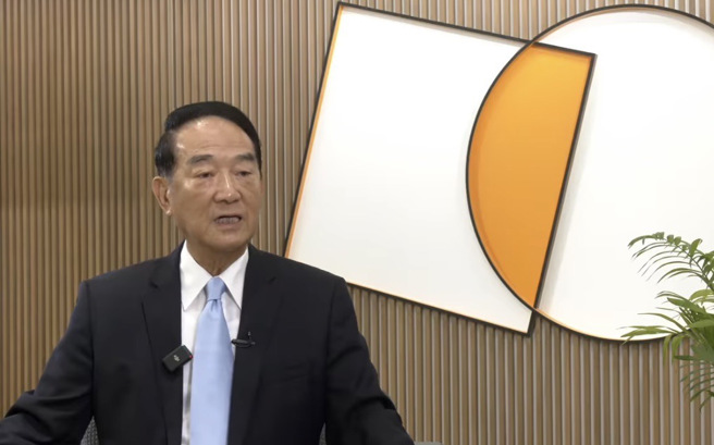 宋楚瑜日前强调，要符合他提出的3项目标，才有可能促成蓝白合。(戴志扬翻摄)