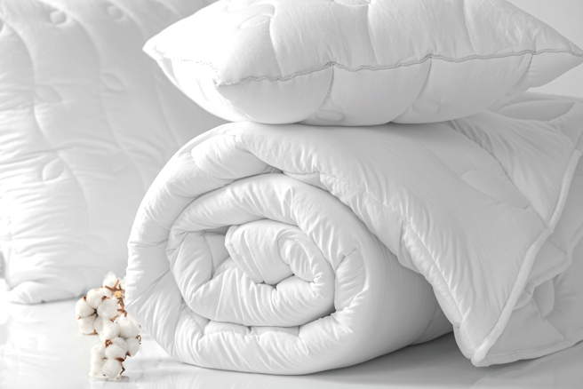 网友近日针对夫妻应该盖几条棉被展开论战。（示意图／达志影像）