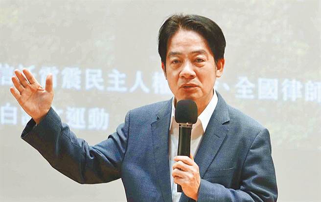 民進黨總統參選人賴清德21日駁斥柯文哲「小房間說」，要柯提出時間與地點。（季志翔攝）
