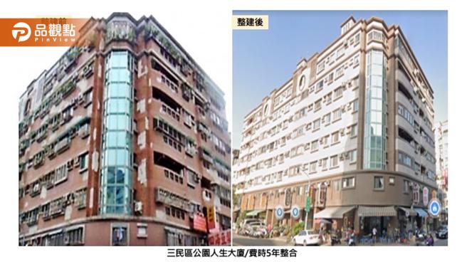 高市與中央共同推動都更 舊大樓風華再現（圖片來源：高雄市都發局提供） 