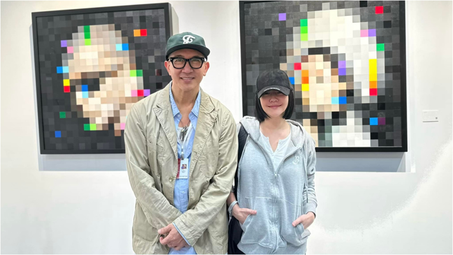 小S特别抽空支持姊夫具俊晔的艺术创作。（图／翻摄自小S 脸书）