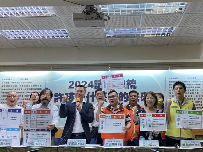 国教行动联盟及全国家长会长联盟今天公布「2024年全国家长最关心的十大教育议题」问卷调查结果。（林志成摄）