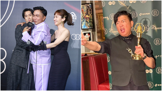 吴宗宪（左图中）酸曾国城拿奖「轻松」。（图/中时资料照）