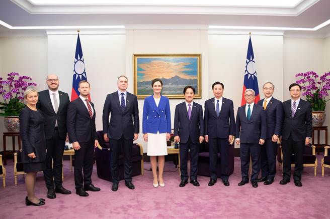 副總統賴清德接見「立陶宛國會議長希米利特訪問團」(總統府提供)