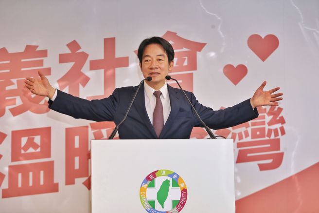 民進黨總統參選人賴清德（見圖）24日舉行「國家希望工程」國政願景發表會。（杜宜諳攝）