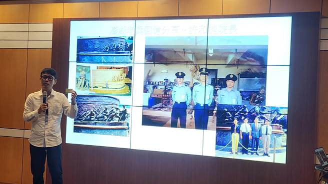 2023年10月24日澎湖县／曾在澎湖当兵的东海大学创意设计暨艺术学院院长许和捷到场，24日分享在澎湖当兵的回忆。（许逸民摄）