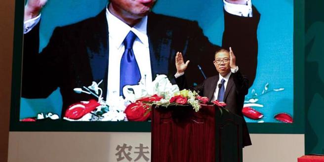 农夫山泉董事长锺睒睒。图／中新社