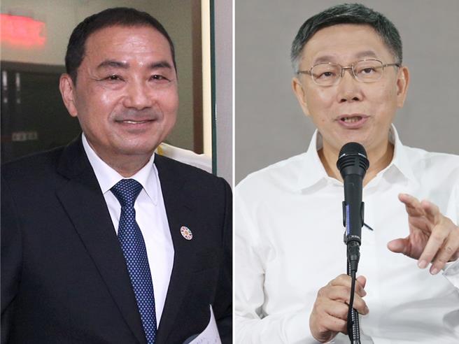 国民党总统参选人侯友宜批评民眾党总统参选人柯文哲，一下子去郭家看看，一下去邹家（邹开莲）看看，「我是要结婚的人，始终如一在等柯消息，到底结婚的是不是我？」（本报资料照片）