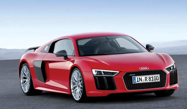 钢铁人的最爱，奥迪R8。（中时资料照）