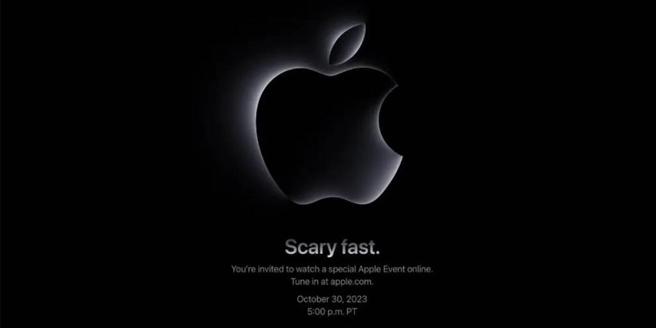 蘋果此次新品發表會以「Scary Fast」為主題。圖／擷取自蘋果官網