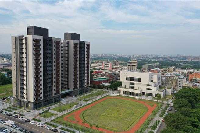 楊梅首座社宅周邊景觀。(住發處提供／蔡依珍桃園傳真)