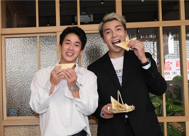 江曜纶斜杠开餐厅，25日举行开幕仪式，李博翔到场站台。（红心字会提供）