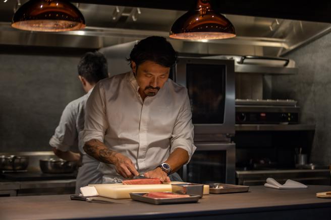 宇舶表品牌之友林明健分享美食與名表的相似之處，在於材質與著重細節。（HUBLOT提供）