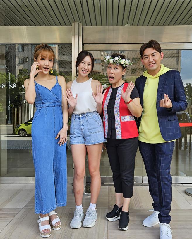 《玛布隆的滋味》主要演员李宣榕（左起）、杨晴、林照玉、蔡侑勋。（原文会提供）