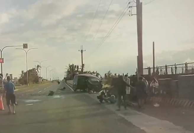 暖爸送中學生上學遭「迴轉車」直撞身亡！妻哽咽：他保護孩童安全。(翻攝畫面)