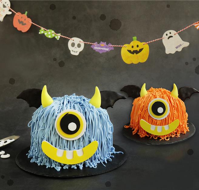 Global Mall新北中和推Home.焙小日子「柚萌小毛怪」，手作蛋糕體驗6吋推薦價780元。（Global Mall提供／朱世凱台北傳真）