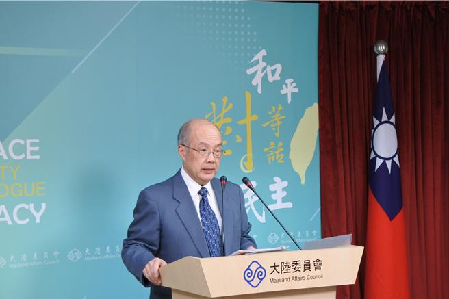 鸿海集团旗下富士康部分企业遭大陆多部门调查税务和用地情况，陆委会副主委詹志宏今表示，中共介选是否会变成助选在于一念之间。（朱绍圣摄）