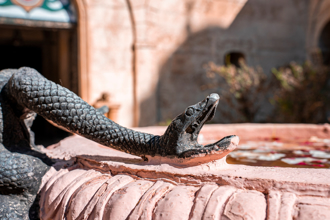 墨西哥地震震出「巨型蛇頭」 石像歷經500年沒掉色