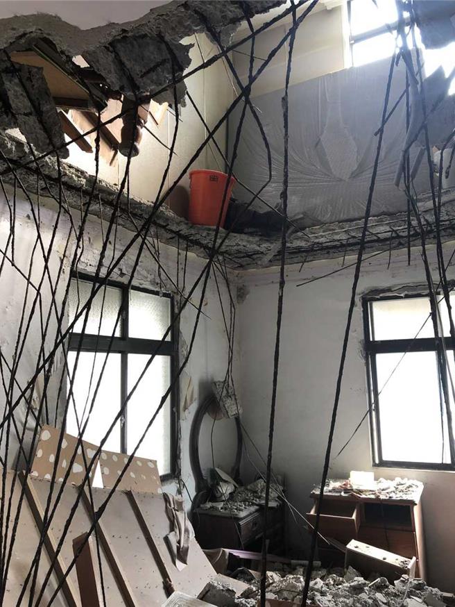 丹鳳段、雙鳳段海砂屋建築內部嚴重毀損，2015年被認定為海砂屋。（新北市城鄉局提供／呂健豪新北傳真）