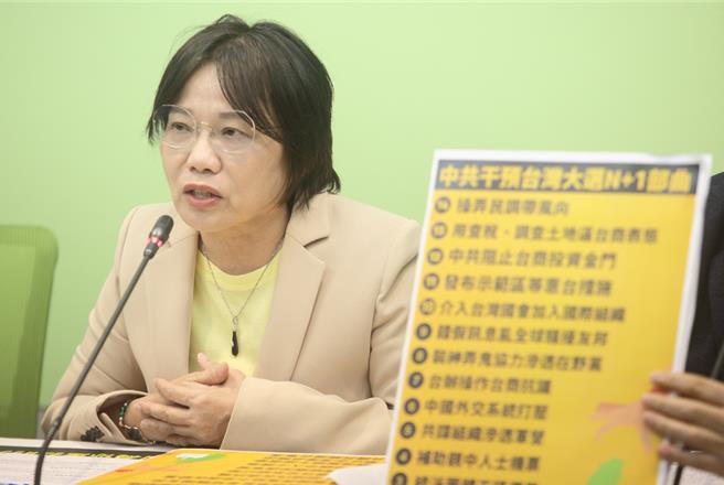 民进党立法院党团干事长刘世芳。（张铠乙摄）