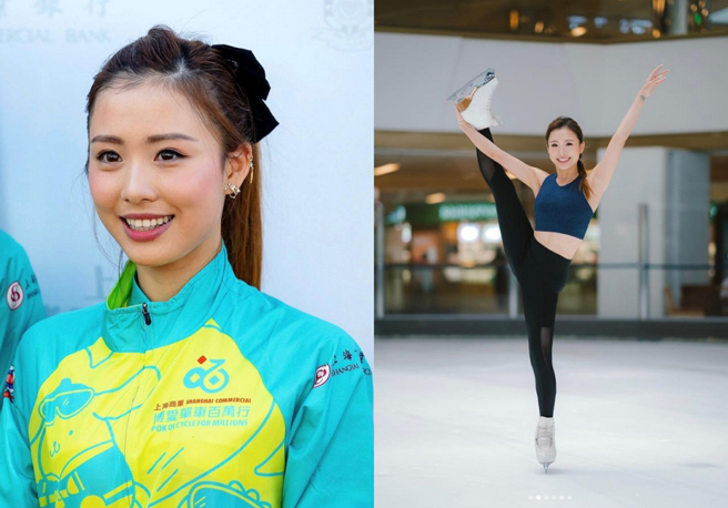 香港23岁溜冰女神马晓晴撞脸日剧女王石原聪美。（图／摘自马晓晴Instagram）