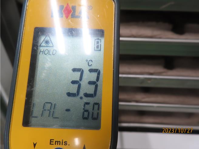 近日一名消費者購買基隆知名糕餅業者的「芋泥球」食用後發現有異物感，發現竟然疑似是蟲子。圖為基隆市衛生局27日前往該店作業場所稽查之情形。（基隆市衛生局提供／徐佑昇基隆傳真）