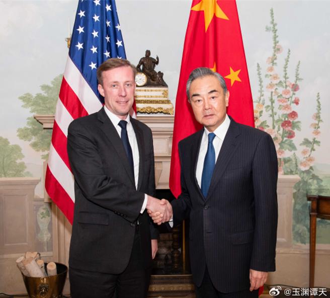 王毅会见美国安顾问要求在具体政策和行动上体现坚决反台独。（大陆外交部）